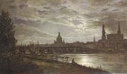 Johan Christian Dahl View of Dresden in Full Moonlight (mk22) china oil painting reproduction